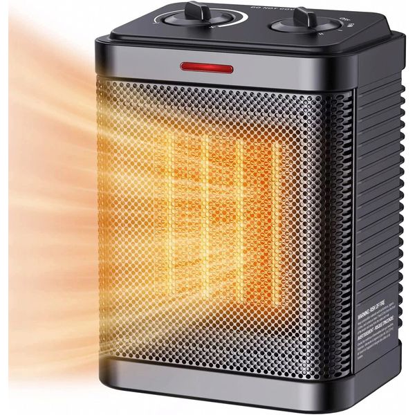 1500W Space Heater for Indoor Use, Portable Electric Heater 2S Rapid Heating