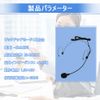2pcs Ear Hook Wired Headphone Microphone Vacuum Tube 3.5mm Telescopic