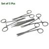 5 Suture Laceration Kit Surgical Dental Veterinary Instruments Forceps Scissors
