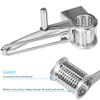 Multi-Function Stainless Steel Cheese Grater Hand Cranked Rotatable Cutter Shredder