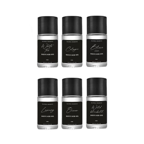 Featwell Car Air Freshener Essential Oil, 6 Bottles Essential Oils for Diffuser, Aromatherapy, Home Car Scented Oils 6x10ml