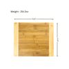 6pc, Bulk 13.5X11.5" Plain Bamboo Serving Tray Charcuterie Platter Cutting Board