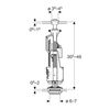 Geberit Type 240 Toilet Cistern Dual Flush Valve & Chrome Push Button