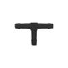 UKCable-Ties Tee Pipe Connector Drip Irrigation Hose Barbed Plastic Joiner (3mm)