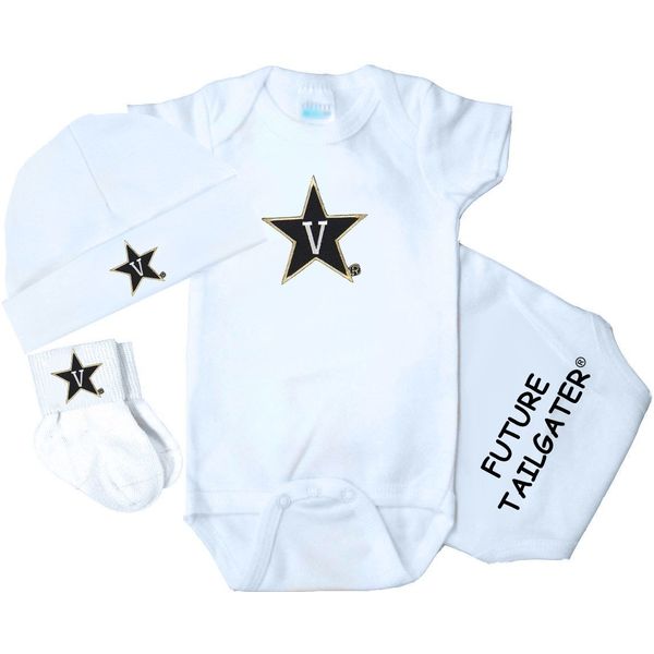 Future Tailgater Vanderbilt Commodores 3 Piece Baby Clothing Set (Newborn)