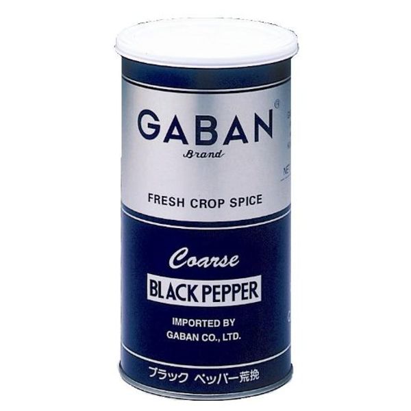 GABAN Black Pepper Rough Grind, 14.8 oz (420 g), 1 Bottle