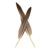 Hand-cut Goose Quills, two feathers