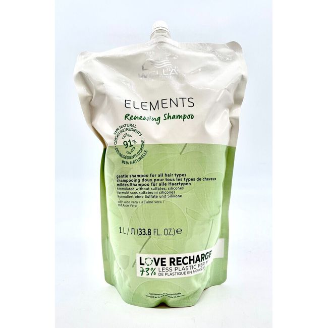 Wella Elements Renewing Shampoo, REFILL 33.8 oz