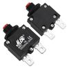 RKURCK 7 Amps Thermal Circuit Breakers 125/250V AC 32V DC Push Button Manual Reset Overload Protector Switch 7A 2 Pcs