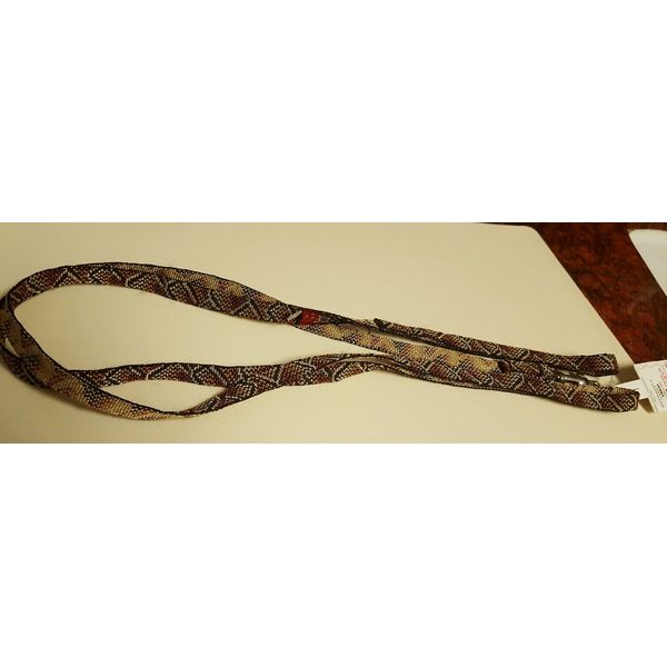 SNAKE / LIZARD PATTERN NYLON DOG or PET LEASH, 180 cm.(6'), NEW, 1/2" wide