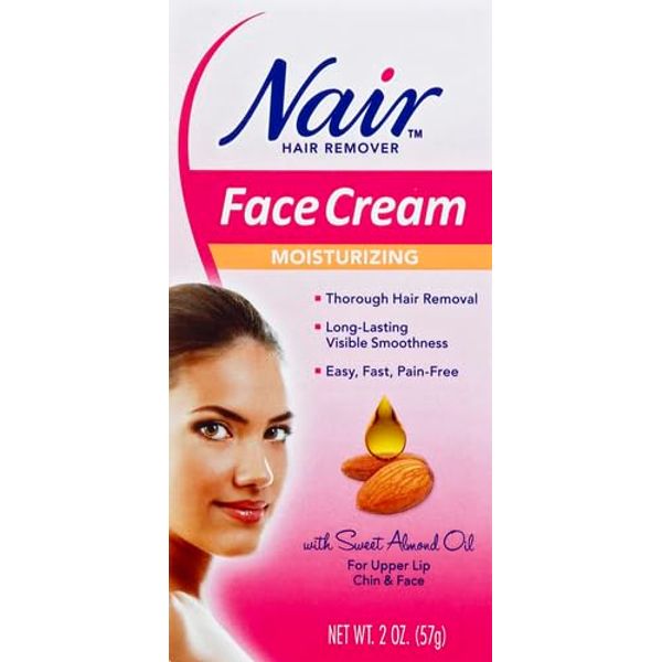 Nair Cream Hair Remover for Face with Special Moisturizers 2 oz (57 g) (Haarentfernung)