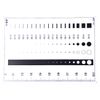 Flaw SEC Size Estimation Chart Dirt Test Gauge for Dot and Line Defects Measuring (1)