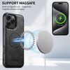 JCGOOD iPhone 15 Pro Max Case Notebook Type Separable 2 in 1 Detachable MagSafe Compatible Phone 15pro Case Notebook Card Storage Mug Safe Wireless Charging Compatible iPhone 15pro Case Stand Function