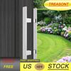 450*40*10mm H-shaped Double Sided Mirror Polishing Push Pull Door Handle Silver 