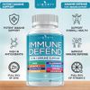 8 in 1 Immune Defense Support, Immunity Vitamins Supplement Booster with Zinc 50mg, Vitamin C Elderberry Vit D3 5000 IU, Turmeric Curcumin & Ginger, Echinacea - Allergy Relief for Kids Adults (2 Pack)