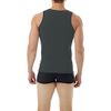 Underworks Mens Microfiber Compression Tank 3-Pack, 3X, Dark Grey