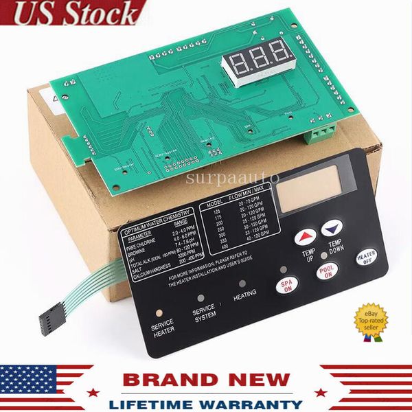 For Pentair Master Temp 400 42002-0007S Control Board Kit w/ 472610Z Switch Pad