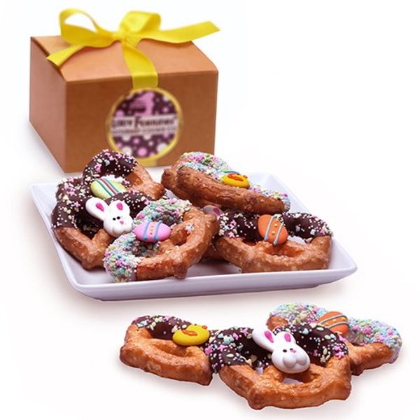 Easter Chocolate Pretzel Twists Gift Box of 12