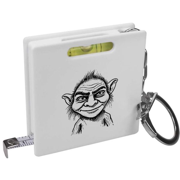 Azeeda 'Mischievous Troll' Keyring Tape Measure/Spirit Level Tool (KM00038402)