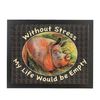 Without Stress My Life Would Be Empty Pig Lap Tray Cushion Bean Bag Gift