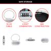 Master Lock Mini Travel Safe Safe with Cable, White 5900EURD