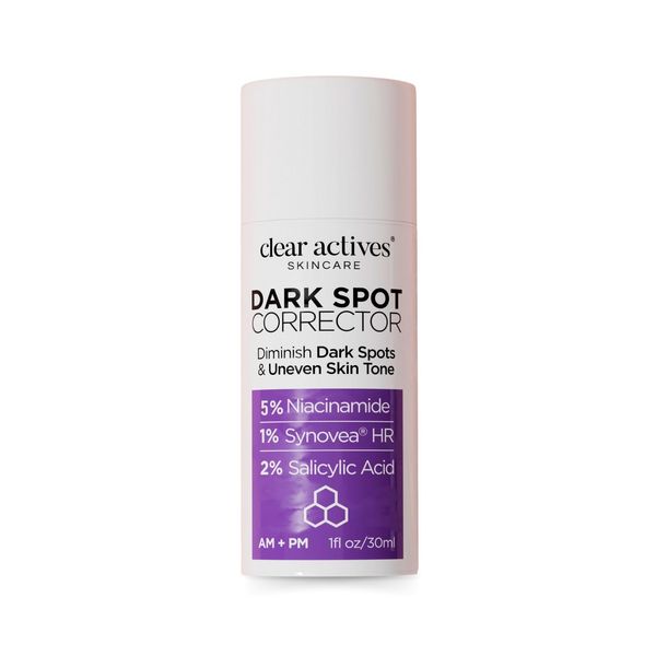 Clear Actives - Serum zur Reduzierung von dunklen Flecken mit Niacinamid, Salicylsäure und Synovea® HR, 4 x effektiver als Hydrochinon, strahlende Haut und gleichmäßiger Ton, 30 ml