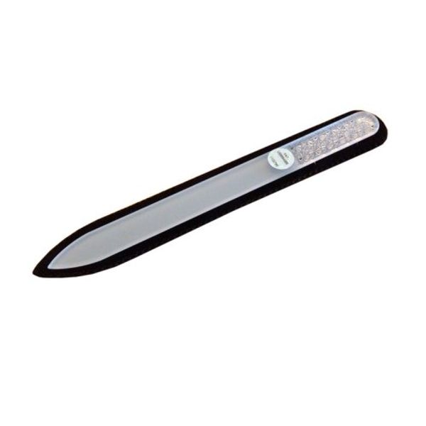 Bragek PK01 Glass Nail File 5.5 inches (140 mm) Double Sided Bohemia Cut