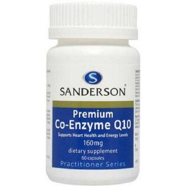 Sanderson Premium Co-Enzyme Q10 160mg 60 Capsules High Absorption