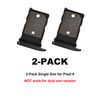 2 PCS for Pixel 9 Single SIM Card Tray Replacement, Single SIM Card Slot Holder Compatible with Pixel 9 (Obsidian)