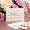 144 Pack Thank You Cards with Envelopes Polka Dots Stripes Assorted Designs