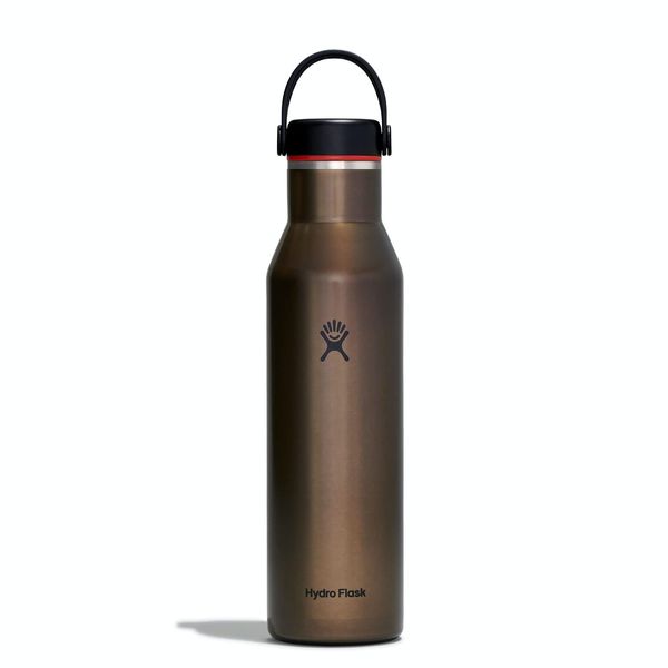 HYDRO FLASK - Lightweight Water Bottle 621 ml (21 oz) Trail Series - Vacuum Insulated Stainless Steel Reusable Water Bottle with Leakproof Flex Cap - Standard Mouth - BPA-Free - Obsidian