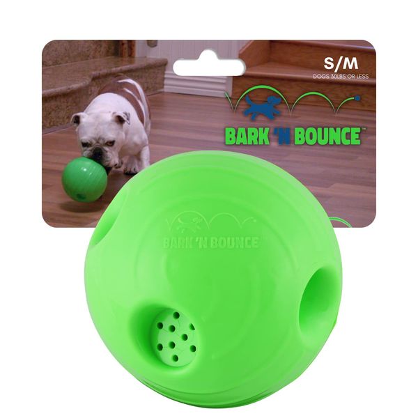 MISTIC COOL Bark N Bounce: The Interactive Dog Toy Ball That Bounces and Laughs, Engaging Your Dog's Natural Instincts | Small/Medium 3.75in | Dogs 30lbs and Under