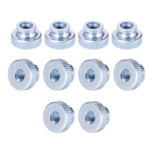 10pcs Knurled Thumb Nuts M4x0.7mm Iron Round Knobs Fastener for 3D Printer