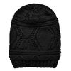 Lilax Knit Slouchy Oversized Soft Warm Winter Beanie Hat Black