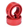 Miyinla Auto Power Stops Spring Bumper, Universal Car Shock Absorber Spring Buffer Cushion Bumper Red (D)