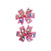 Pink Kitty Hair Bow Set by Inspired Bows