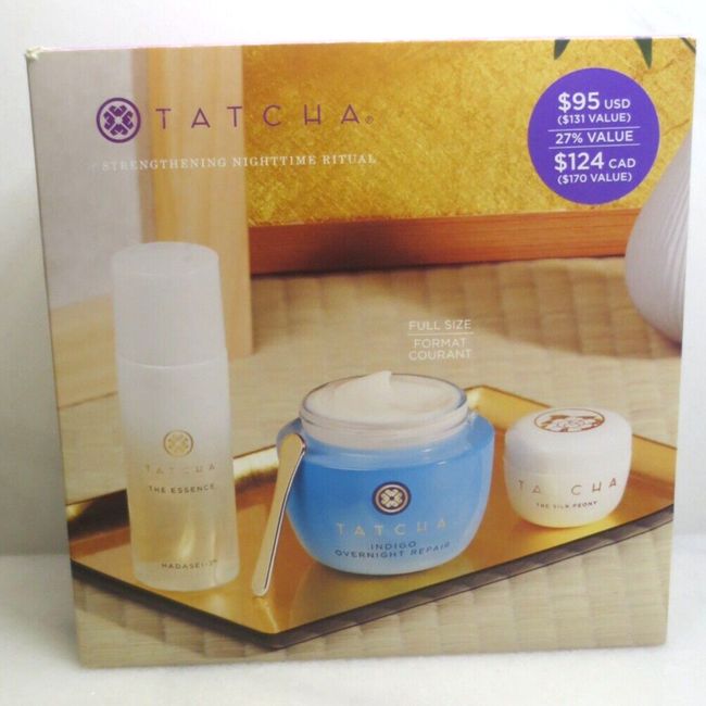 TATCHA STRENGTHENING NIGHTIME RITUAL 3 PCS SET - BOXED