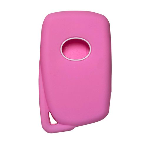 Key Fob Cover for Lexus GS450H: 4 Buttons Remote Case Fit for Lexus ES350 ES300H GS450H GS350 GS300 LX570 NX300H NX200T NX300 RC350 RC300 RC200T RCF RC350 RC300 2013 to 2024 HYQ14FBA 8990478470 Pink