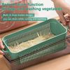 Fruit Vegetable Cutter Kitchen Multitool Mandoline Manual 15 in 1 Onion Vegetable Slicer Blue