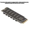 M.2 SATA3.0 Adapter Card High Speed ASM1166 PCIE Expansion w Smart Indicator