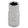 Draper 16511 1/4" Square Drive Micro Satin Chrome Metric Socket, 7 mm Size