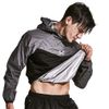 HOTSUIT Sauna Suit for Men Sweat Sauna Jacket Pant Gym Workout Sweat Suits, Gray, 4XL