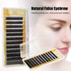 False Eyebrows, Mixed Black Extension False Eyebrow Enhancer Individual Eyebrows （5-8mm）