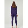 DEVOPS Women's Thermal Underwear Long Johns Top & Bottom Set (Small, Purple)