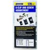 170 Piece U-Clip and Screw Assortment