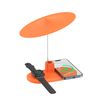 Budi 3-in-1 Wireless Charging Station With Night Light - Orange