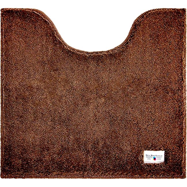 Okato Color Mode Premium Toilet Mat, 21.7 x 23.6 inches (55 x 60 cm), Brown