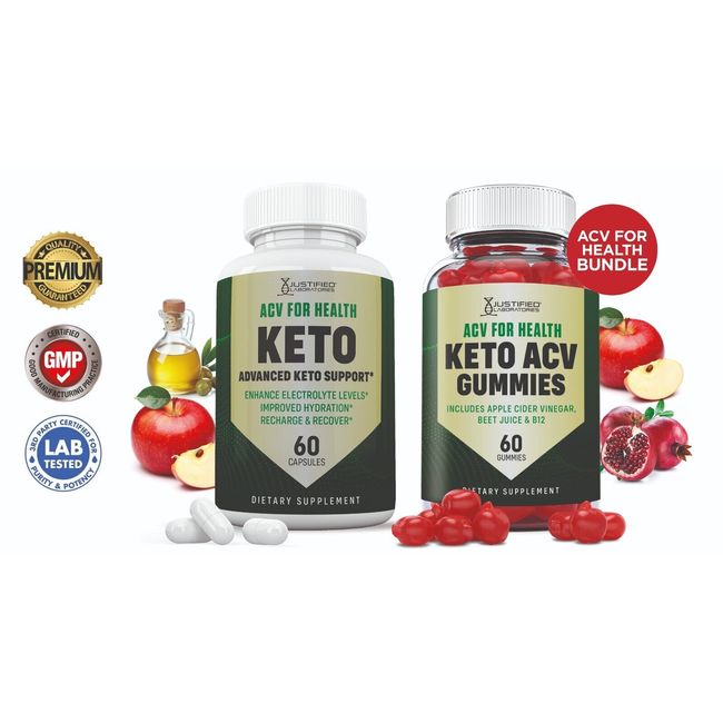 ACV For Health Keto ACV Gummies & Keto ACV Pills 1275MG Bundle