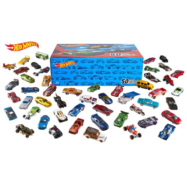 Hot Wheels 50-Car Pack of 1:64 Scale Vehicles Individually Packaged​, Gift for Collectors & Kids Ages 3 Years Old & Up (Styles May Vary) []