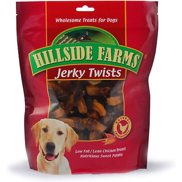 Hillside Farms Chicken and Sweet Potato Premium Dog Treats, Jerky Twists, 32-Oun